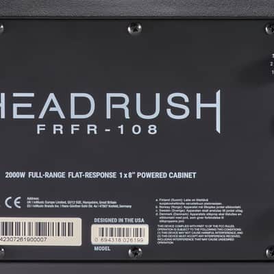 Headrush FRFR-108 MKII 2000-Watt 1x8" Active Guitar Speaker Cabinet image 6
