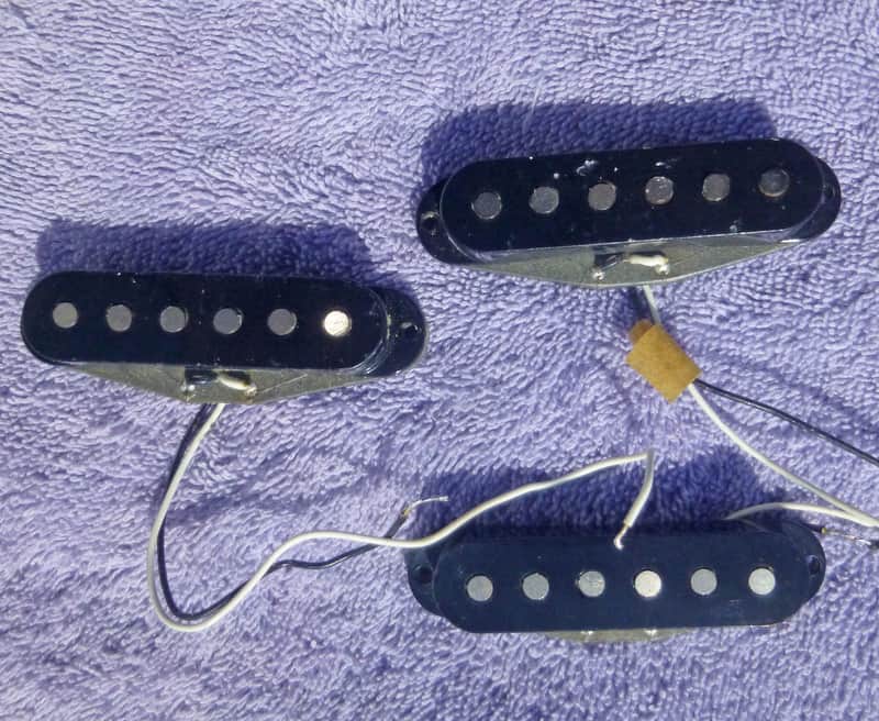 1979 1980 1981 1982 Fender USA Stratocaster pickups with X1 Strat bridge pickup - MINTY! image 1