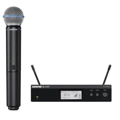 Shure BLX24R/B58 Rackmount Wireless Handheld Microphone System with Beta 58A Capsule (J11: 596 to 616 MHz) image 3