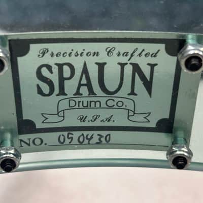 Spaun 7X14" Slotted Acrylic Snare Drum (314-1174) 2000's - Coke Bottle image 3
