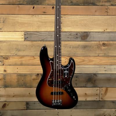 Fender  American Professional II Jazz Bass 3-Color Sunburst w/ Case & Rosewood Fretboard image 4