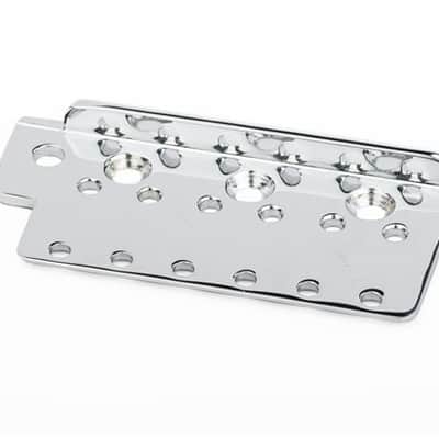 Genuine Fender AVRI American Vintage Strat/Stratocaster Bridge Plate - CHROME image 2
