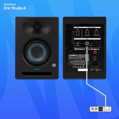 PreSonus Eris Studio 4 4.5-inch 2-Way Active Studio Monitor with EBM Waveguide image 5