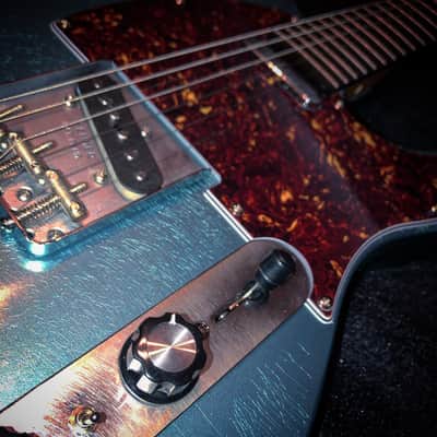 MJT Telecaster 2017 Aged lake placid blue image 5