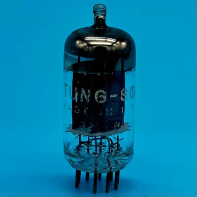 1960s Tung Sol 12AU7A ECC82 Vintage Long Plate D Getter Preamp Tube! T340 image 2