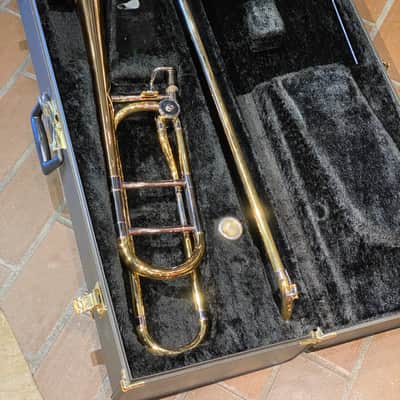 Yamaha YSL584G F Trigger Trombone with case image 1