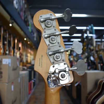 Fender Flea Jazz Bass 2016 Road Worn Shell Pink w/Hipshot D-Tuner, Padded Gig Bag image 8