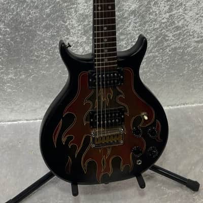 Washburn Raven electric guitar / flaming eagle refinish + Tweed case image 13