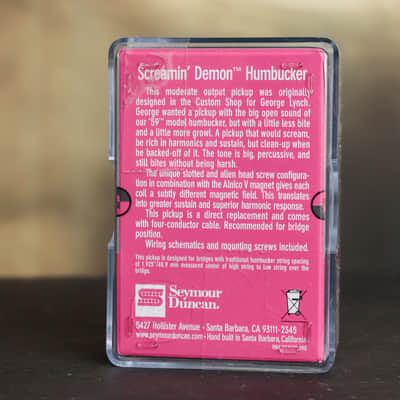 Seymour Duncan SH-12 Screamin Demon Black Humbucker Bridge George Lynch image 2