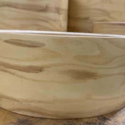 OLIVE ASH exotic wood and Maple 7 pcs shell set - 5 ply core shells - Clear gloss polished BEST OFFERS ACCEPTED! image 13