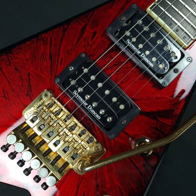 Jackson USA Custom Shop RR24 Rhoads w/ Cut Outs 2005 Red Marble Pablo Santana Masterbuilt NAMM'05 image 4