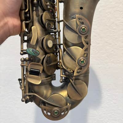 LA Sax Big Lip Professional Antique Lacquer Alto Saxophone image 3