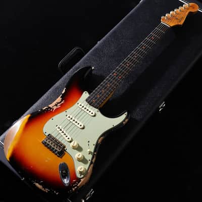 FENDER CUSTOM SHOP Limited 1964 L-Series Stratocaster Heavy Relic Target 3-Tone Sunburst [L11576] (06/22) image 7