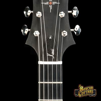Knaggs Kenai T2 Spalted Maple/Lapis Stone Singlecut Natural-Blue image 5