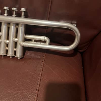 Reynolds Regent (Ohio Band Instruments) (1940s) Bb Trumpet SN 13498 (silver) (rare) image 10