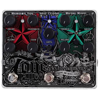 Electro-Harmonix EHX Tone Tattoo Analog Multi-Effects Pedal with Power Supply image 2