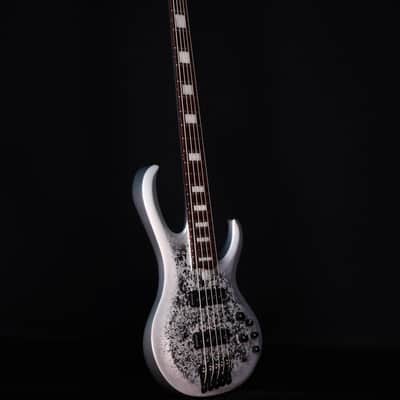 Ibanez Limited BTB25TH5 5-String Bass, Silver Blizzard Matte image 8