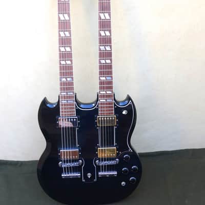 From the personal collection of Ben Harper: Gibson Custom Double Neck 6/6 1999 - Black image 1