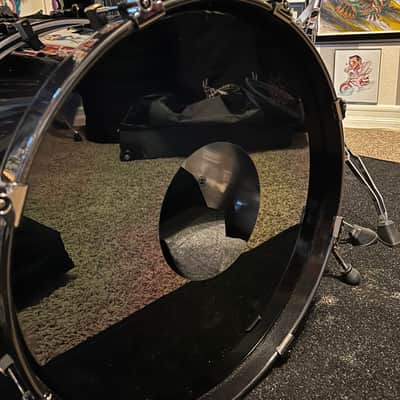Honest Abe 4-Piece Aluminum Drum Kit , Midnight Black Sparkle, 20/12/14/16 — USA Made image 7