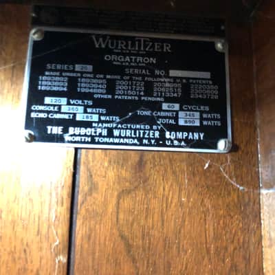 Wurlitzer Orgatron Series 20 Reed Organ image 8