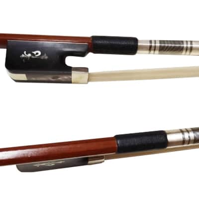4/4 Size Viola Bow. Brazilwood Stick. Natural Mongolian Horsehair image 3