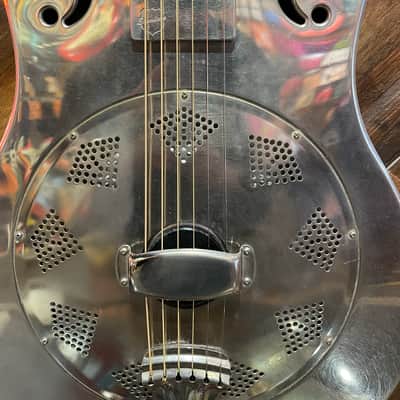 2018 National NRP Steel 12 Fret Single Cone Resonator with National Slimline Pickup image 5