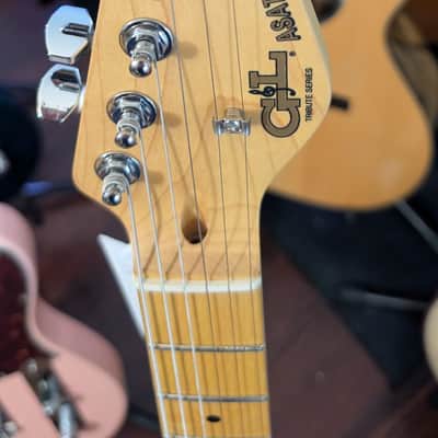 G&L Tribute Series ASAT Classic Guitar, Maple Fretboard, Ash Top, Tobacco Sunburst image 2
