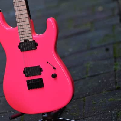 Charvel Sean Long Signature Pro-Mod San Dimas® Style 1 HH HT M - Neon Pink(1) image 3