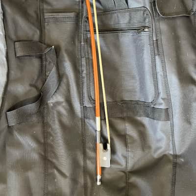 Palatino VB-004 Crack-Resistant Upright Bass with Padded Bag, 3/4 Size image 9