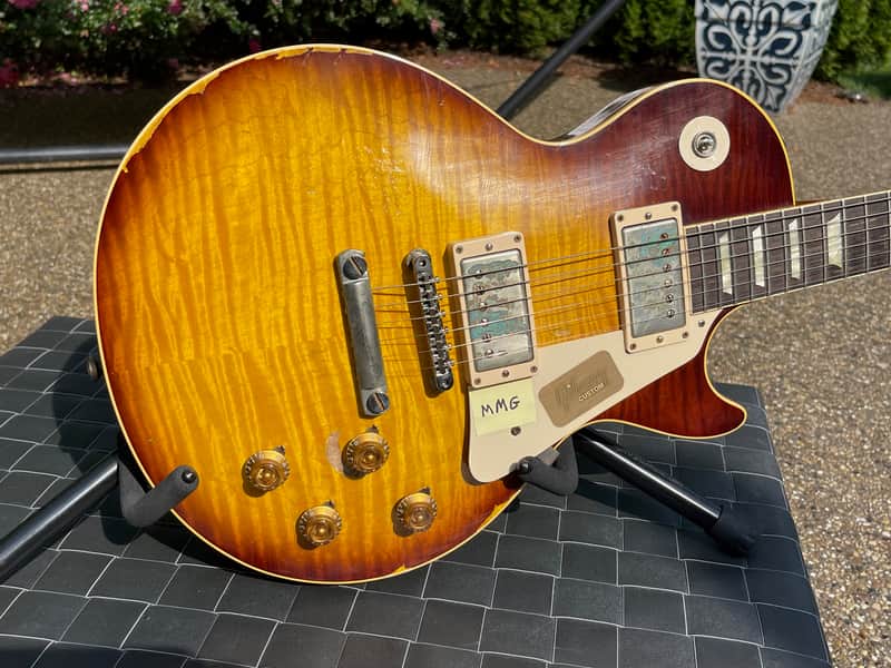 2013 Gibson Custom Shop 1959 Joe Perry Les Paul Murphy Aged Hand Picked Top By Wilson & Murphy