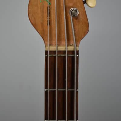 1960s Vox Clubman Red Finish Left-Handed 4 String Electric Bass image 12
