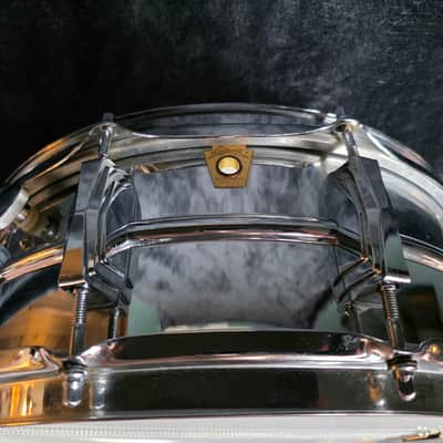 Ludwig No. 400 Supraphonic 5x14" 10-Lug Aluminum Snare Drum with Keystone Badge 1963 - 1969 - Chrome-Plated image 1