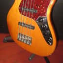 Pre-Owned 2006 Fender American Deluxe 5 String Bass Natural w/ Hard Case