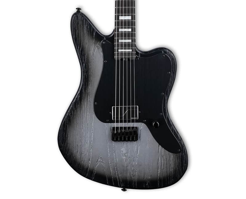 ESP LTD XJ-1 Baritone HT Electric Guitar - Silver Blast w/Ebony FB - B-Stock image 1