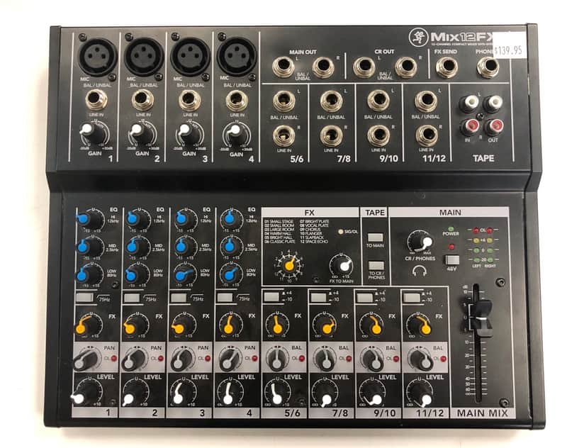 MACKIE MIX12FX Mackie 12-Channel Compact Mixer with Effects image 1