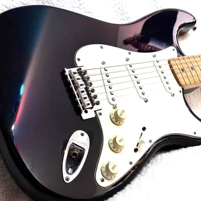 2000 Fender Standard Stratocaster, Black w/ Maple, MiM, Exceptional Condition! image 1
