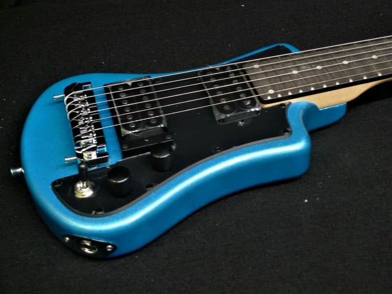 Hofner CT Series HCT-SH-D-BL Double Pickup Shorty DeLuxe Travel / Mini Electric Guitar with Gig Bag image 1