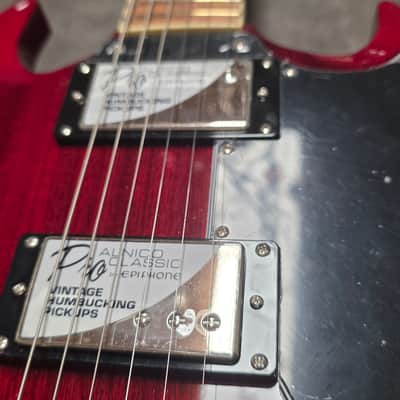 Epiphone SG PRO BRAND NEW - Vintage Alnico Classic Humbuckers Standard Trapezoid Inlays Gibson Crown Logo image 9