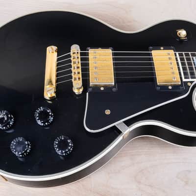 Gibson Les Paul Custom 2001 Ebony Black Beauty Yamano Music w/ OHSC, Paperwork image 6