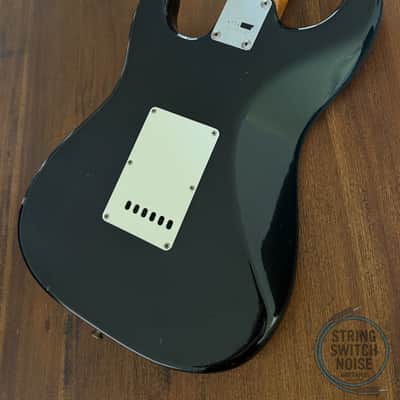 Greco Stratocaster Guitar, Black, MIJ, 1977, Super Sounds, SE450 image 2