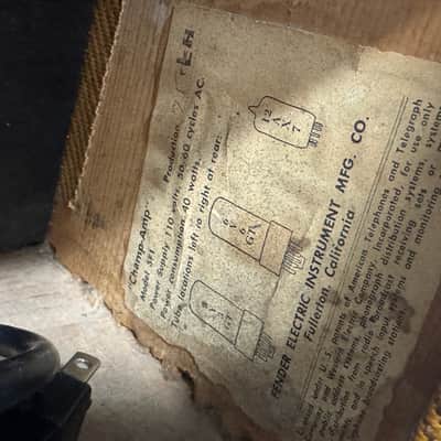 Fender Champ Amp 1962 - Tweed image 9