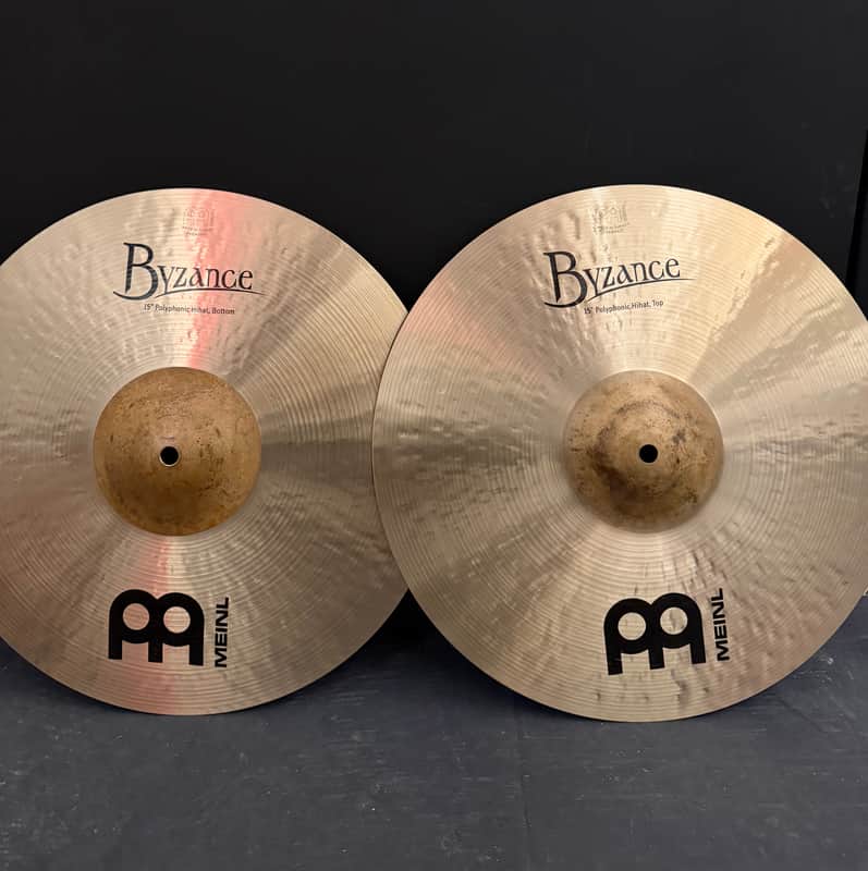 Meinl 15" Byzance Traditional Polyphonic Hi-Hat Cymbals image 1