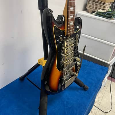 Vintage 1960's Teisco Del Rey ET-440 Spectrum 4 Sunburst Electric Guitar Made in Japan image 14
