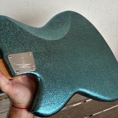 YouTube Vid in Description!! JD Simo’s Novo Serus J Merman Sparkle Modified original soft case electric guitar image 11