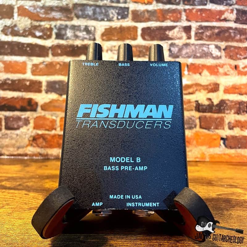Fishman Tranducers Model B Bass Pre-Amp *USED* (1990s - Black/Blue) image 1