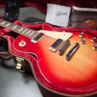 Gibson Les Paul Deluxe BRAND NEW Cherry Sunburst Mini Humbuckers Vintage American USA 70s Reissue with standard hard case image 1