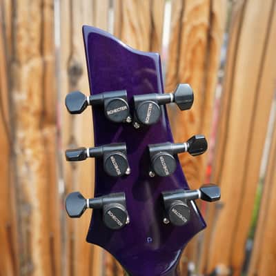 Schecter Diamond Series Japan PROTOTYPE Hollywood Classic - Black Violet 6-String w/ Tweed Case image 8