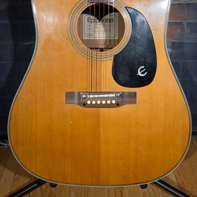 Vintage 1970s MIJ Epiphone FT-146 Texan DeLuxe Natural image 5