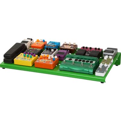 Gator Screamer Green Extra Large aluminum pedal board w/ carry bag and bottom mounting power supply bracket. Power supply not included. GPB-XBAK-GR image 6