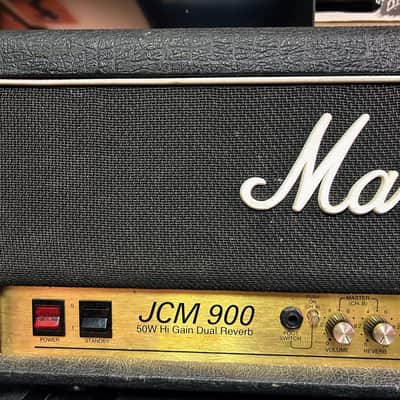 Marshall JCM 900 Model 4500 50-Watt Hi Gain Dual Reverb Head 1990s - Black image 5